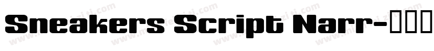 Sneakers Script Narr字体转换